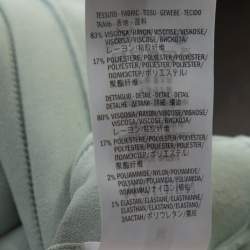 Pre Owned Alexander McQueen Egg Blue Knit Flute Sleeve Mini Dress M