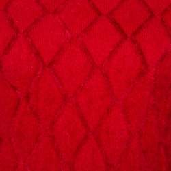 Pre Owned Alexander McQueen Red Angora Knit Balloon Sleeve Jumper M