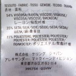 Pre Owned Alexander McQueen Navy Blue Lace Knit Full Circle Sleeveless Dress M