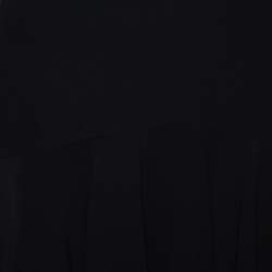 Pre Owned Alexander McQueen Black Crepe Skater Mini Skirt M