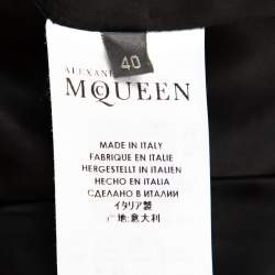 Pre Owned Alexander McQueen Grey Wool Prince of Wales Check Patterned Blazer S