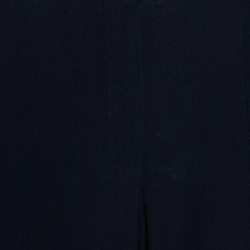 Pre Owned بنطلون أليكساندر ماكوين فضفاض هاي ريس كريب أسود مقاس متوسط