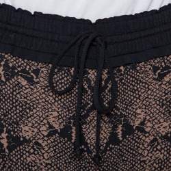 مملوكة مسبقًا Alexander McQueen Snake Skin Pattern Jacquard Knit Jogger Pants XL