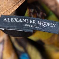 مملوكة مسبقًا بوليرو أليكساندر ماكوين حرير طباعة متعددة الألوان واسع (مقاس موحد)