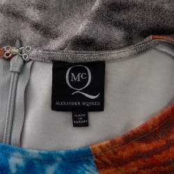 Pre Owned McQ by Alexander McQueen Multicolor Printed Knit Mini Dress L