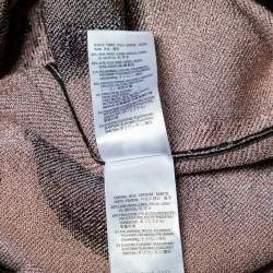 Pre Owned Alexander McQueen Black Obsession Intarsia Knit Pencil Skirt M