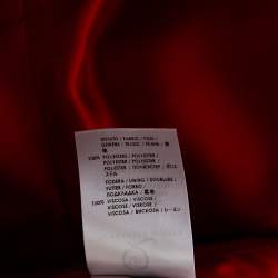 Pre Owned Alexander McQueen Orange Sateen Pleated Hem Detailed Short Dress S