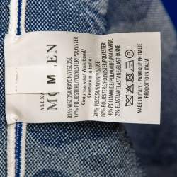 Pre Owned Alexander McQueen Multicolor Floral Intarsia Knit Flared Mini Skirt M