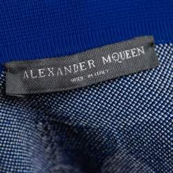 Pre Owned Alexander McQueen Multicolor Floral Intarsia Knit Flared Mini Skirt M