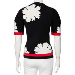 Pre Owned توب أليكساندر ماكوين أنتارسيا أسود مورد مقاس متوسط - ميديوم