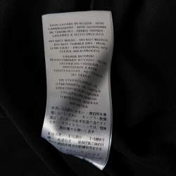 Pre Owned Alexander McQueen Black Crepe Pleated Detail Maxi Skirt M