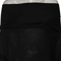 Pre Owned Alexander McQueen Black Knitted Off-Shoulder Dress L