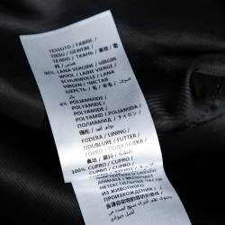 Alexander McQueen Black Wool Double Breasted Cape Coat S