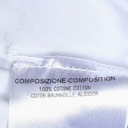 Pre Owned Alexander McQueen White Cotton Peplum Shirt S