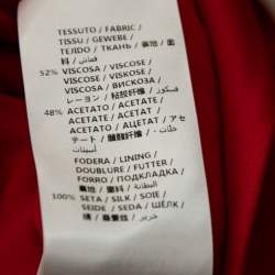 Pre Owned Alexander McQueen Red Crepe Suit M