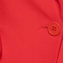 Pre Owned Alexander McQueen Red Crepe Suit M