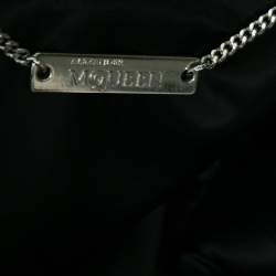 Pre Owned Alexander McQueen Black Wool Asymmetric Hem Peplum Blazer & Pant Suit M