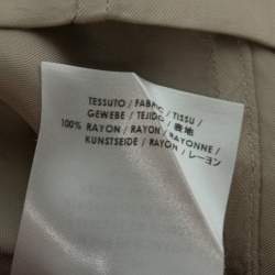 Pre Owned Alexander McQueen Metallic Beige Rayon Button Front Shirt XL