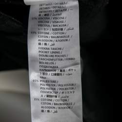 Pre Owned Alexander McQueen Black Denim Side Knit Stripe Jeans S