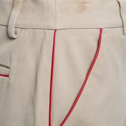 Pre Owned Alexander McQueen Beige Cotton Shorts S