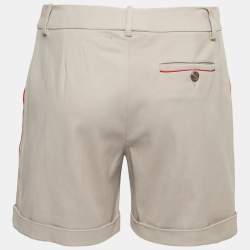 Pre Owned Alexander McQueen Beige Cotton Shorts S