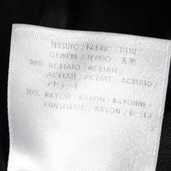 Pre Owned Alexander McQueen Black Crepe High Waist Palazzo Pants S