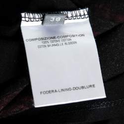 Pre Owned Alexander McQueen Black Floral Print Jersey Tank Top S