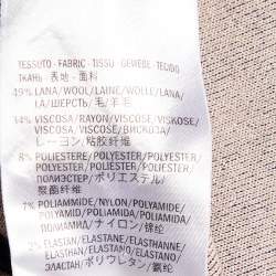 Pre Owned Alexander McQueen Black Knit Floral Jacquard Inlay Flared Dress M