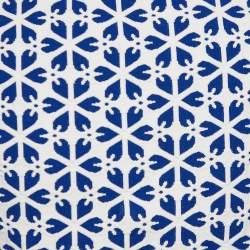 Pre Owned Alexander McQueen Blue Embossed Floral Jacquard Knit Crop Top & Skirt Set L