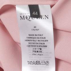 Pre Owned Alexander McQueen Pink Silk Neck-Tie Sleeveless Top L