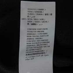 Pre Owned Alexander McQueen Black Satin Silk Draped Sleeveless Top M