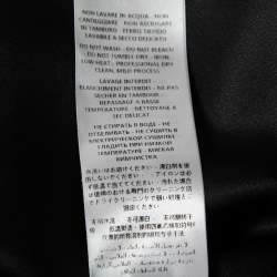 Pre Owned Alexander McQueen Black Satin Silk Draped Sleeveless Top M