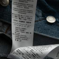 Pre Owned Alexander McQueen Blue Layered Effect Denim Jacket XS