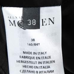 Alexander McQueen Black Checked  Wool Layered Blazer S