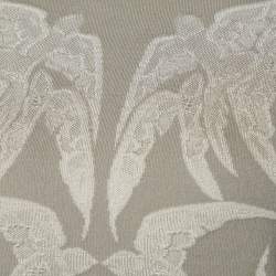 Pre Owned Alexander McQueen Grey Swallow Jacquard Wool & Silk Jumper S