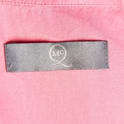Pre Owned McQ by Alexander McQueen Pink Cotton Button Front Shirt Dress L