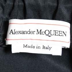 Pre Owned Alexander McQueen Black Synthetic Exploded Drawstring Short XL