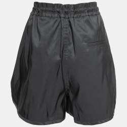 Pre Owned Alexander McQueen Black Synthetic Exploded Drawstring Short XL