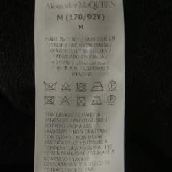 Alexander McQueen Black Wool Knit Open Front Cardigan M