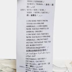 Pre Owned Alexander McQueen Cream Floral Printed Silk Co-ord Set S