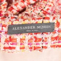 Pre Owned Alexander McQueen Multicolor Tweed Pencil Skirt M