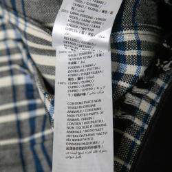 Pre Owned Alexander McQueen Black/Blue Checked Mini Kilt Skirt S