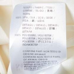 Alexander McQueen Cream Silk Sleeve Tie Detail Shirt M