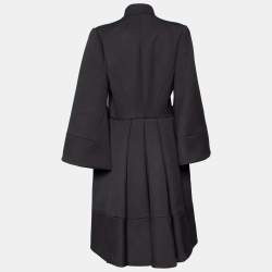 Pre Owned Alexander McQueen Black Wool Double Breasted Coat L