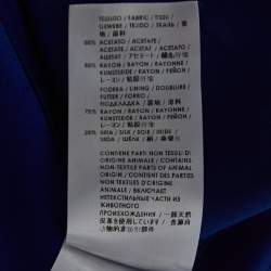 Pre Owned Alexander McQueen Blue Crepe Trousers M