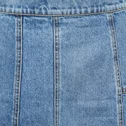 Pre Owned Alexander McQueen Blue Denim Pencil Skirt M