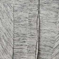 Pre Owned Alexander McQueen Grey Paper Yarn & Wool Blazer & Pants Set S