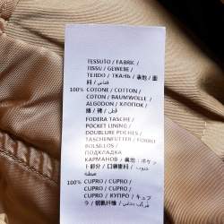 Pre Owned Alexander McQueen Beige Cotton Paper Bag Waist Tie Detail Culottes M