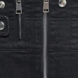 Pre Owned Alexander McQueen Black Denim Zip Detail Jeans M Waist 30" 