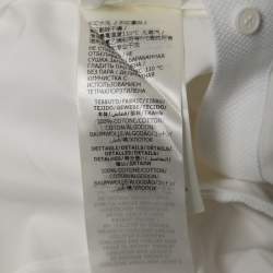 Alexander McQueen White Cotton Paneled Flared Mini Dress S